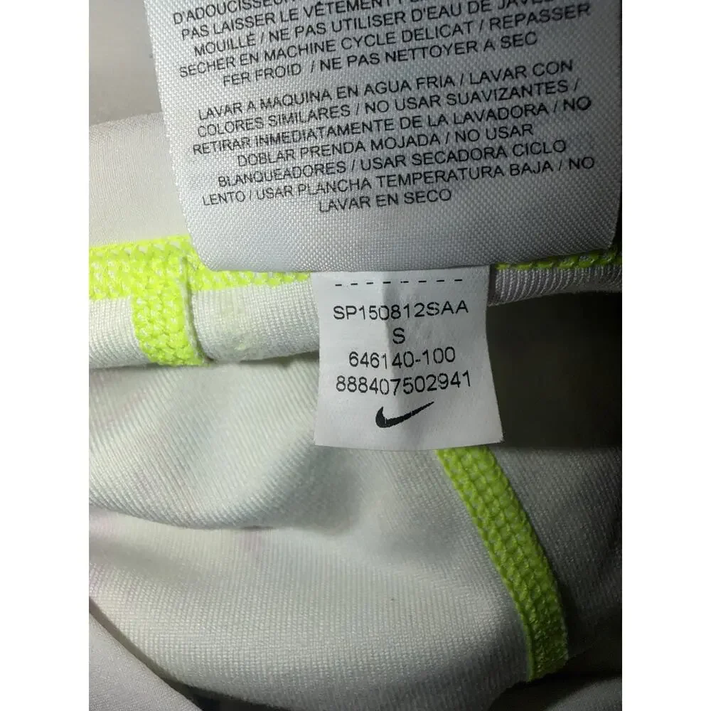 Nike dri fit women’s white & neon yellow Marie Sharapova premium tennis skort